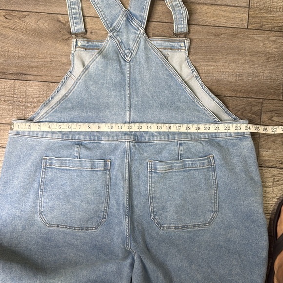 Lane Bryant Blue Denim Overalls Wide Leg - Picture 9 of 12